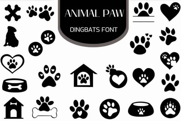 Animal Paw Font: Playful Typography for Makers