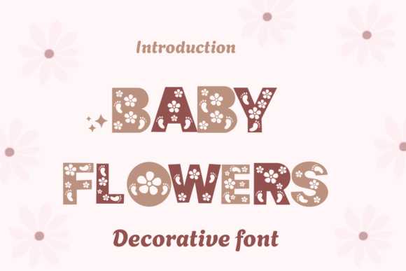 Baby Flowers Font: Sweet & Stylish