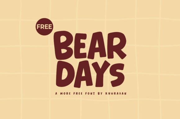Bear Days Font: Cute & Modern for Crafts