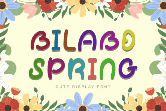 Bilabo Spring: A Cute Display Font