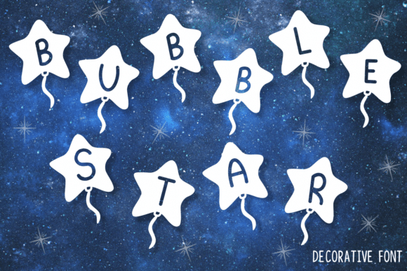 Bubble Star: A Cute Dingbats Font for Creative Projects