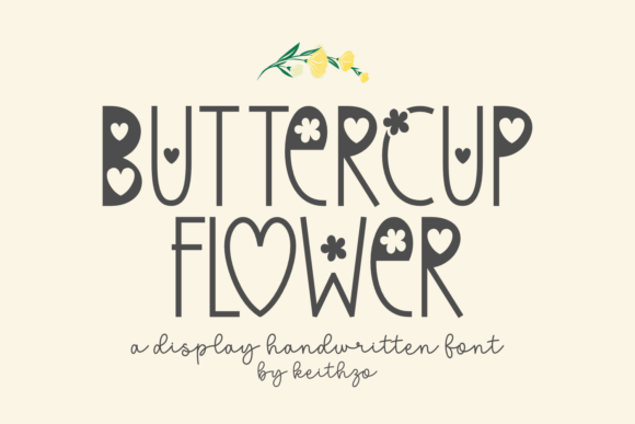 Buttercup Flower: A Charming Font for Business