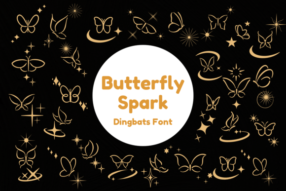 Butterfly Spark Font for Creative Projects