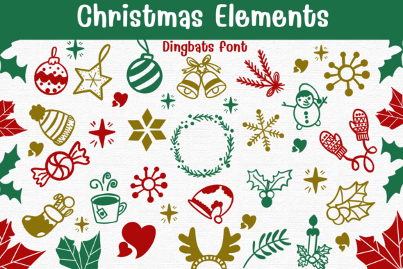Christmas Elements Font Review