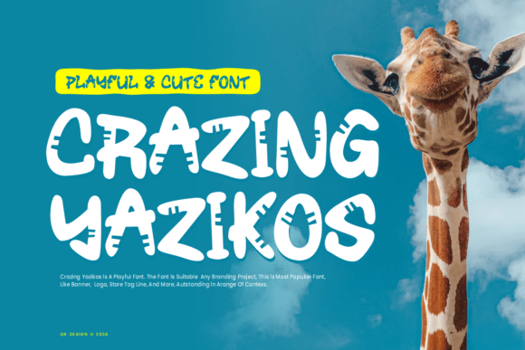 Crazing Yazikos: A Joyful Display Font