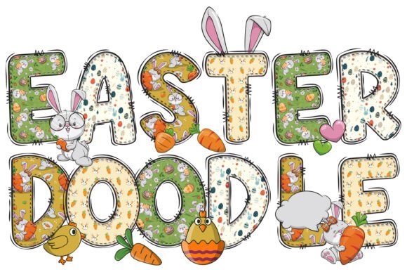 Easter Doodle Alphabe: A Fun Font for Creative Projects