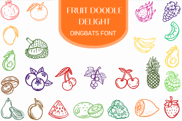 Fruit Doodle Delight Font