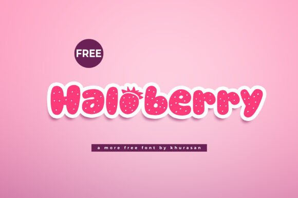 Haloberry: A Delightful Display Font