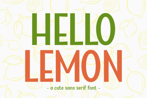 Hello Lemon Font for Business