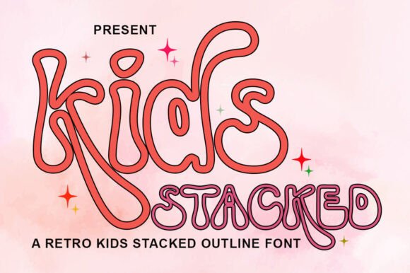Kids Stacked Outline Font Review