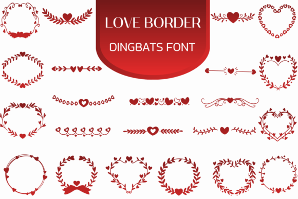 Love Border Font for Creative Projects