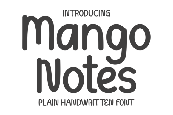 Mango Notes: A Playful Font for Creative Projects