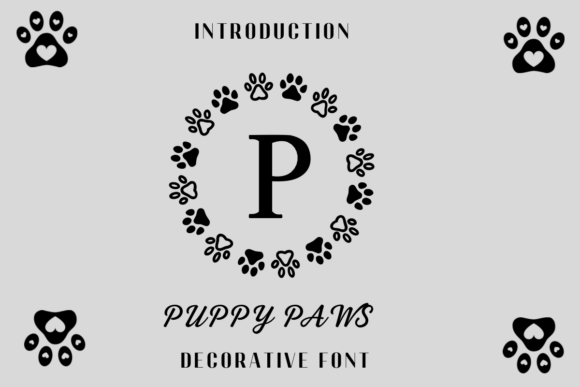 Puppy Paws Font for Business Branding