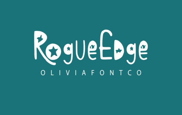 Roguedge: A Playful Display Font for Creative Projects