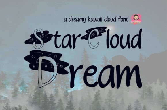 Starcloud Dream: A Dreamy Decorative Font