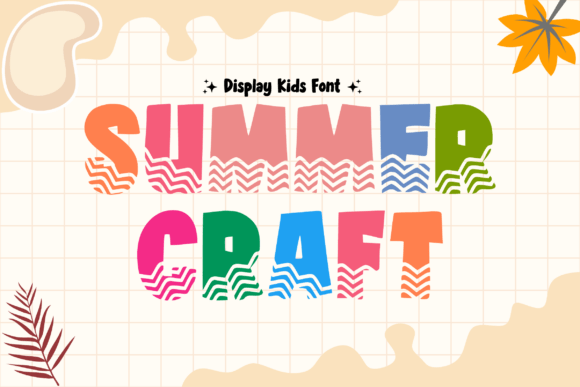 Summer Craft Font: Playful and Bold
