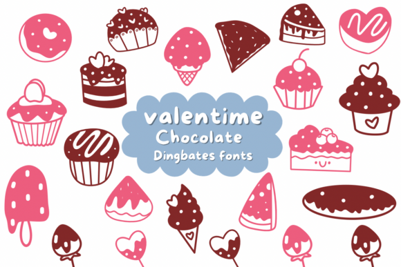 Valentime Chocolate Font for Creative Marketing