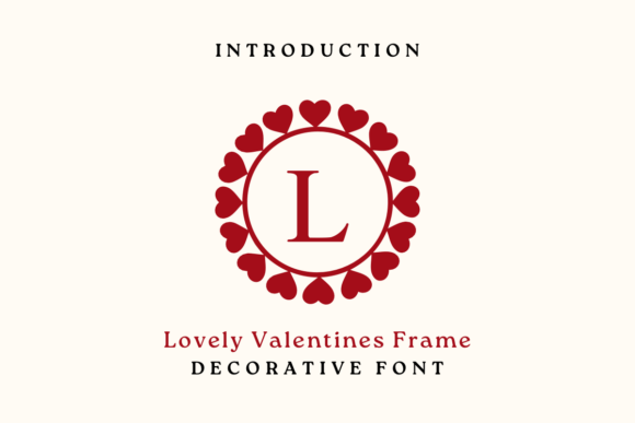 Valentines Frame Font for Web Design